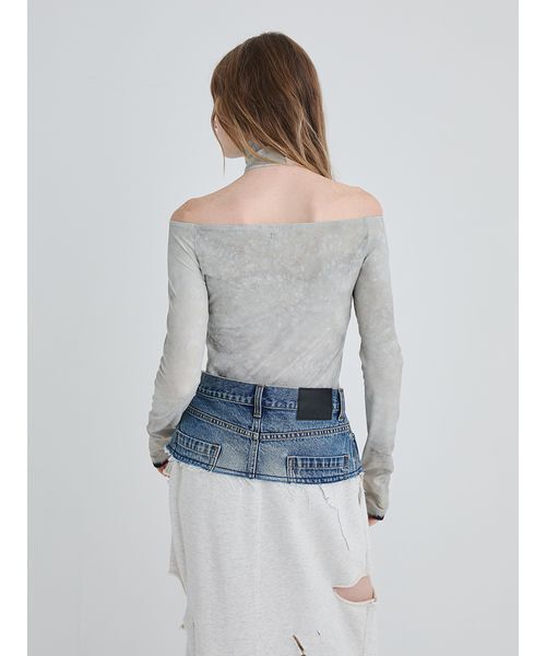 SORIN(ソリン )の「Crafted Denim Skirt Belt/クラフトデニムスカートベルト(デニムスカート・レディース・ブラック/インディゴブルー・36/38)」の8枚目の写真