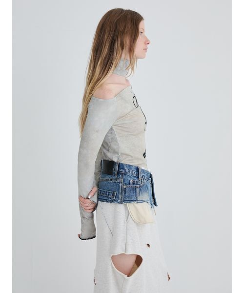 SORIN(ソリン )の「Crafted Denim Skirt Belt/クラフトデニムスカートベルト(デニムスカート・レディース・ブラック/インディゴブルー・36/38)」の12枚目の写真