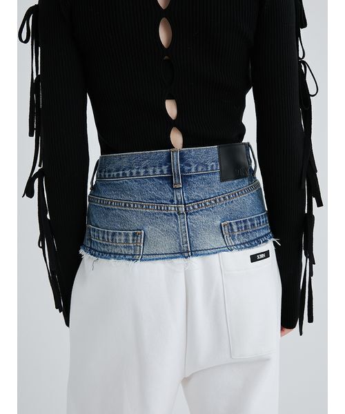 SORIN(ソリン )の「Crafted Denim Skirt Belt/クラフトデニムスカートベルト(デニムスカート・レディース・ブラック/インディゴブルー・36/38)」の16枚目の写真