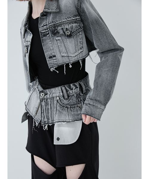 SORIN(ソリン )の「Crafted Denim Skirt Belt/クラフトデニムスカートベルト(デニムスカート・レディース・ブラック/インディゴブルー・36/38)」の22枚目の写真