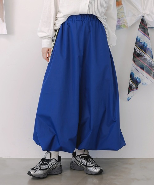 ScoLar(スカラー)の「ScoLar/スカラー 蝶サイドライン バルーンSK(スカート・レディース・ブラック/ネイビー・FREE)」の7枚目の写真