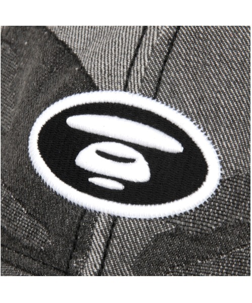 AAPE BY A BATHING APE（エーエイプバイアベイシングエイプ）の「AAPE MAIN CAP(camouflage)（キャップ・メンズ・ライトブラック/ライトブルー・FREE）」の5枚目の写真