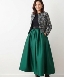 Lana821（ラナハニー）の「スパンコールミックス ツイードジャケット（ノーカラージャケット）」