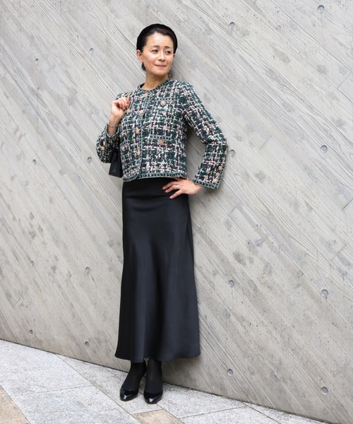 スパンコールミックス ツイードジャケット