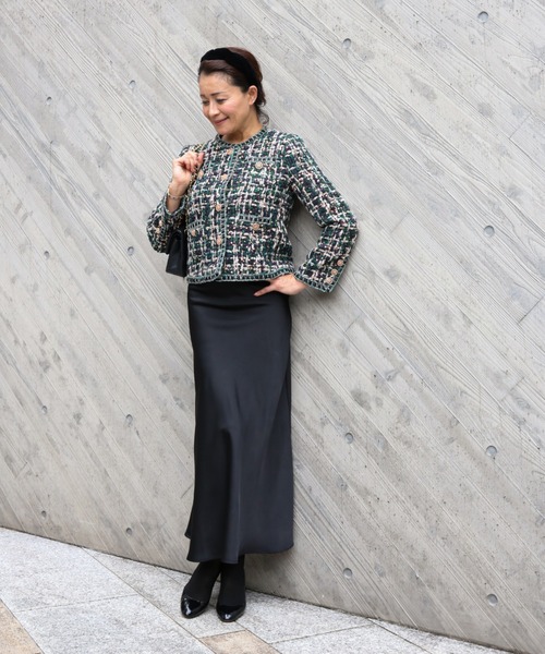 スパンコールミックス ツイードジャケット