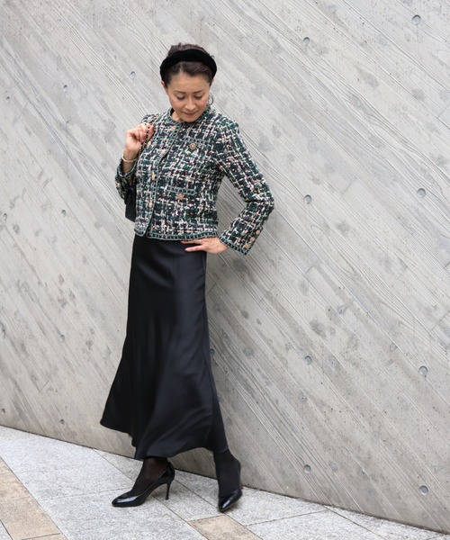 スパンコールミックス ツイードジャケット