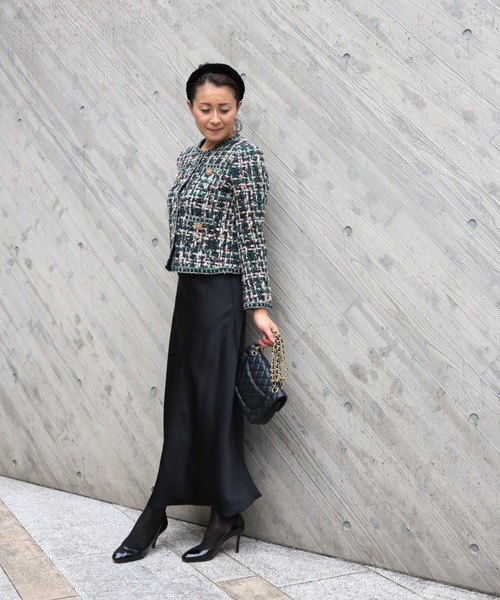 スパンコールミックス ツイードジャケット