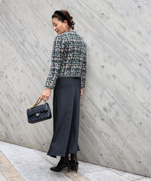 スパンコールミックス ツイードジャケット