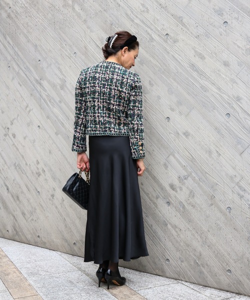 スパンコールミックス ツイードジャケット