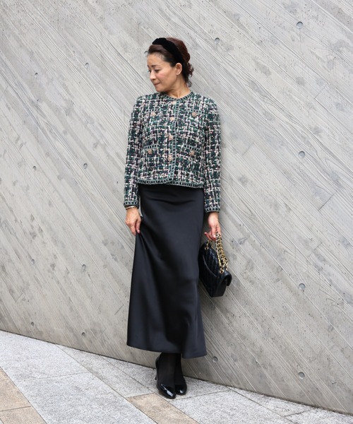 スパンコールミックス ツイードジャケット