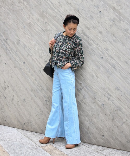 スパンコールミックス ツイードジャケット