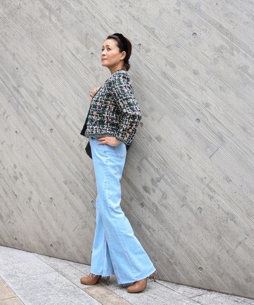 スパンコールミックス ツイードジャケット