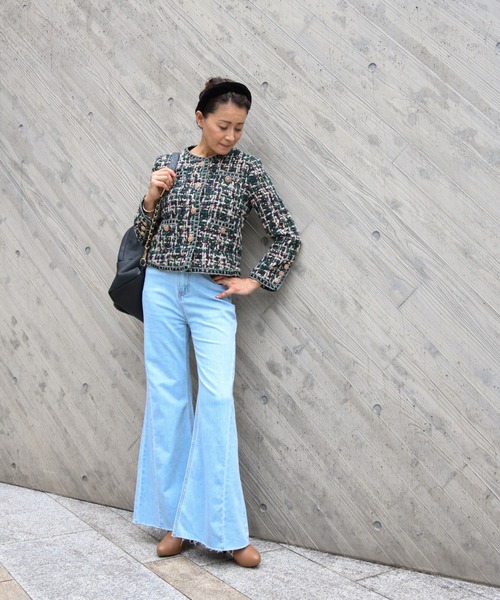 スパンコールミックス ツイードジャケット