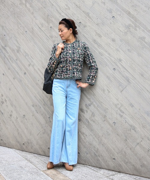 スパンコールミックス ツイードジャケット