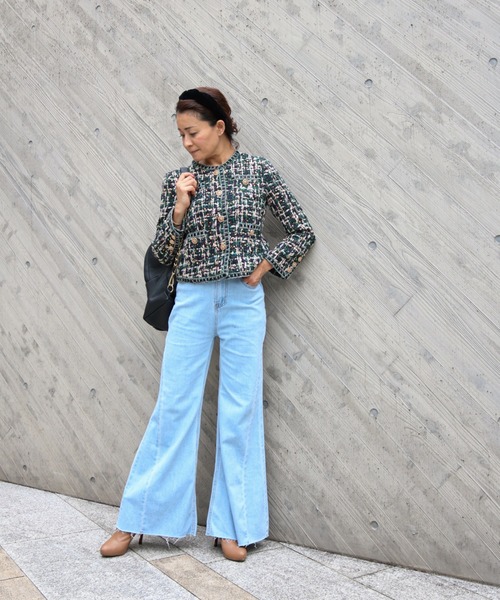 スパンコールミックス ツイードジャケット