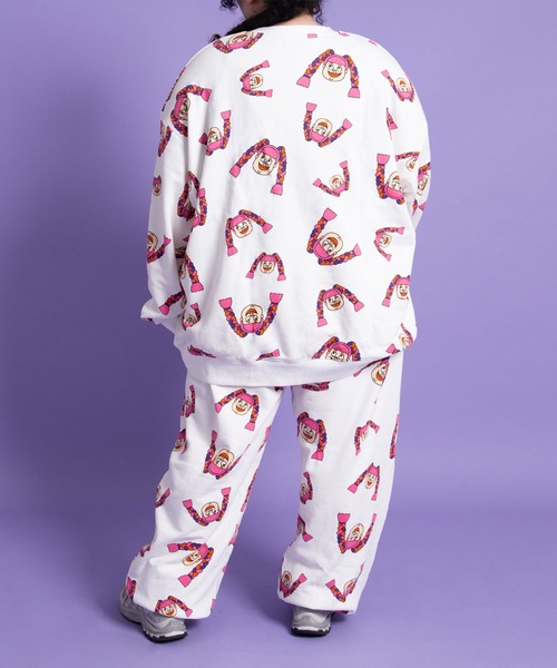 PUNYUS(プニュズ)の「【新サイズ】NAOMIチャン総柄スウェットパンツ(スウェットパンツ・レディース・ホワイト・1/2/3/4/5)」の5枚目の写真