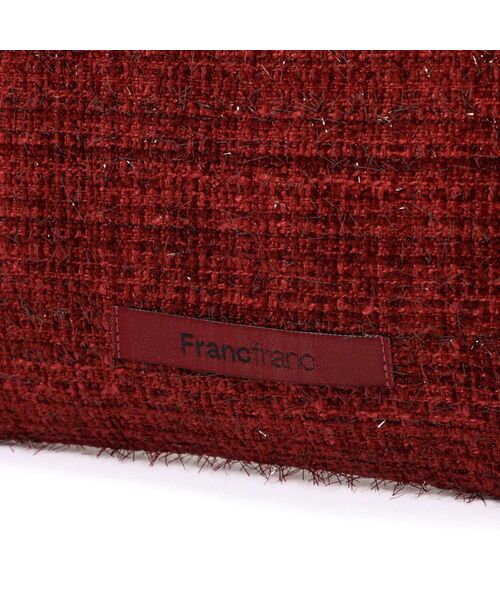 Francfranc(フランフラン)の「ロゴトート ツイード S レッド A4 通勤 通学 トートバッグ 鞄 サブバッグ(トートバッグ・レディース・レッド・FREE)」の4枚目の写真