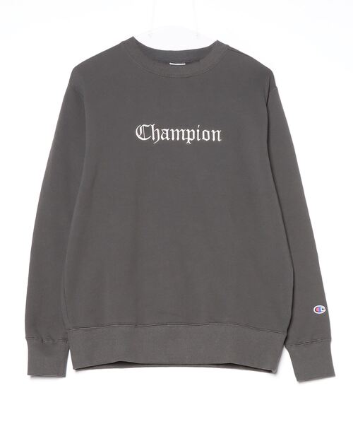Champion(チャンピオン)の「【別注】チャンピオン CREW NECK SWEATSHIRT 限定コラボ(スウェット・メンズ・オフホワイト/ダークグレー・S/M/L/LL)」の2枚目の写真