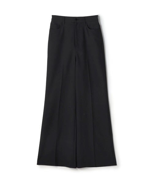 EDITION（エディション）の「ウールポリエステルドスキン フレアパンツ（その他パンツ・レディース・ブラウン/ブラック・36/34）」の2枚目の写真