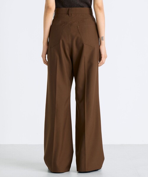 EDITION（エディション）の「ウールポリエステルドスキン フレアパンツ（その他パンツ・レディース・ブラウン/ブラック・36/34）」の10枚目の写真