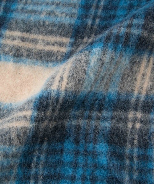 CONTROL FREAK（コントロールフリーク）の「CONTROL FREAK(コントロールフリーク)シャギーチェックマフラー（マフラー・レディース・ブラウン/ブルー/パープル・FREE）」の19枚目の写真