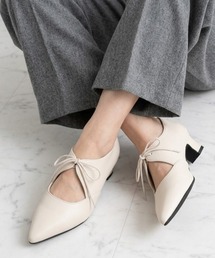 LibertyDoll（リバティードール）の「ポインテッドトゥ 4cmヒール リボンパンプス（パンプス）」