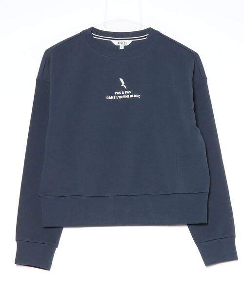 AIGLE（エーグル）の「UVカット ロングスリーブTシャツ（Tシャツ/カットソー・レディース・ホワイト/ライトブルー/ダークネイビー・M/S）」の11枚目の写真