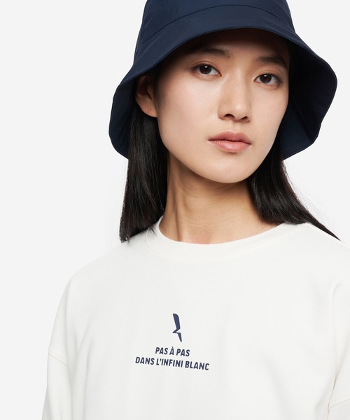 AIGLE（エーグル）の「UVカット ロングスリーブTシャツ（Tシャツ/カットソー・レディース・ホワイト/ライトブルー/ダークネイビー・M/S）」の7枚目の写真