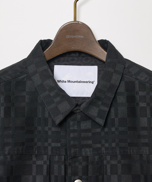 WHITE MOUNTAINEERING(ホワイトマウンテニアリング)の「【White Mountaineering/ホワイトマウンテニアリング】チェックジャガードジャケット(ブルゾン・メンズ・ベージュ/ブラック・2/1)」の3枚目の写真