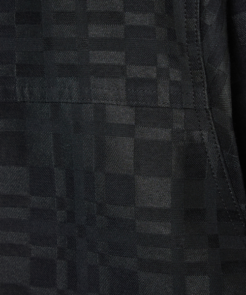 WHITE MOUNTAINEERING(ホワイトマウンテニアリング)の「【White Mountaineering/ホワイトマウンテニアリング】チェックジャガードジャケット(ブルゾン・メンズ・ベージュ/ブラック・2/1)」の6枚目の写真