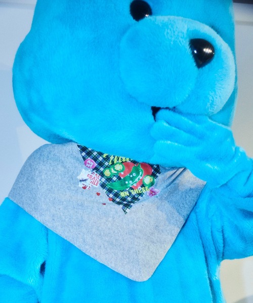 HEY!MrsROSE（ヘイミセスローズ）の「HEY! Mrs ROSE(ヘイ！ミセスローズ)HEY!コラージュストール（ストール/ショール・レディース・ブラック/グレー/ブルー/レッド・FREE）」の9枚目の写真