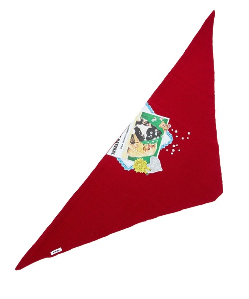 HEY!MrsROSE（ヘイミセスローズ）の「HEY! Mrs ROSE(ヘイ！ミセスローズ)HEY!コラージュストール（ストール/ショール・レディース・ブラック/グレー/ブルー/レッド・FREE）」の17枚目の写真