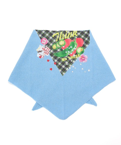 HEY!MrsROSE（ヘイミセスローズ）の「HEY! Mrs ROSE(ヘイ！ミセスローズ)HEY!コラージュストール（ストール/ショール・レディース・ブラック/グレー/ブルー/レッド・FREE）」の18枚目の写真