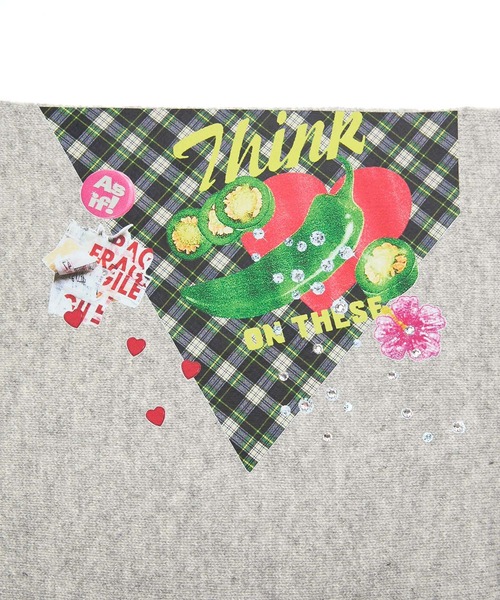 HEY!MrsROSE（ヘイミセスローズ）の「HEY! Mrs ROSE(ヘイ！ミセスローズ)HEY!コラージュストール（ストール/ショール・レディース・ブラック/グレー/ブルー/レッド・FREE）」の21枚目の写真