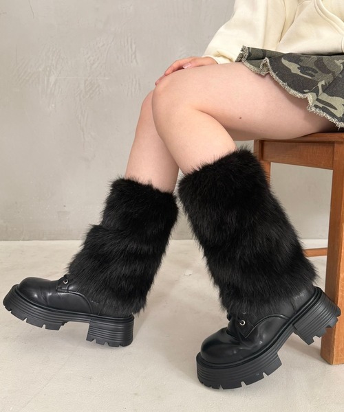 ファーレッグカバー（レッグウォーマー）｜repipi armario（レピピ