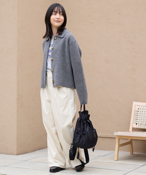 THE NORTH FACE（ザノースフェイス）の「【THE NORTH FACE / ザ・ノースフェイス】W LIGHT BONNEY PACK/ボニーパック 軽量 3WAY ブランドロゴ 巾着バッグ リュック/ショルダーバッグ/トートバッグ（バックパック/リュック・レディース・クリーム/ブラック・FREE）」の20枚目の写真