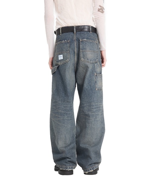 DAIRIKU（ダイリク）の「Vintage Washed Painter Denim Wide Pants（デニムパンツ・メンズ・ブラック/インディゴブルー・29(M)/31(L)/27(S)）」の7枚目の写真
