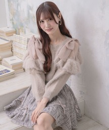 someya ソメヤスズキ ピンク 長袖トップス サイドドレープ someya