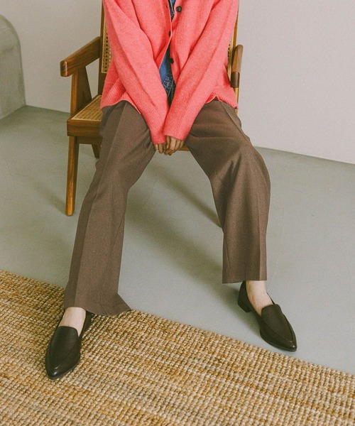 GLOBAL WORK（グローバルワーク）の「あったかスッキリイージーパンツ/580794（その他パンツ・レディース・ネイビー/グレー/チャコールグレー/ブラウン系その他7/ブルー系その他6/ブラック・X-SMALL/X-LARGE/MEDIUM/S-Long/SMALL/L-Long/LARGE/XL-Long/M-Long）」の4枚目の写真