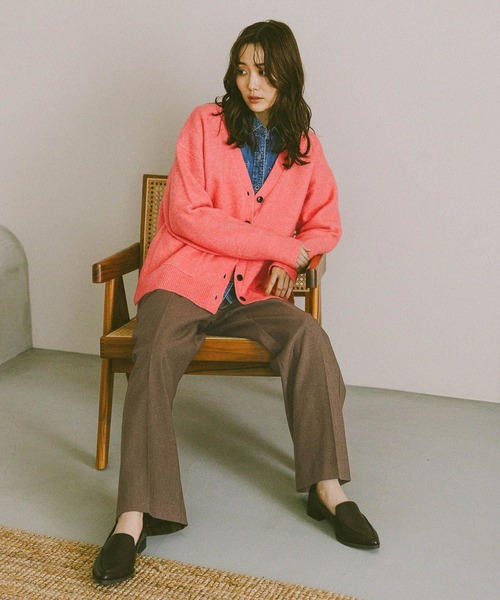 GLOBAL WORK（グローバルワーク）の「あったかスッキリイージーパンツ/580794（その他パンツ・レディース・ネイビー/グレー/チャコールグレー/ブラウン系その他7/ブルー系その他6/ブラック・X-SMALL/X-LARGE/MEDIUM/S-Long/SMALL/L-Long/LARGE/XL-Long/M-Long）」の7枚目の写真