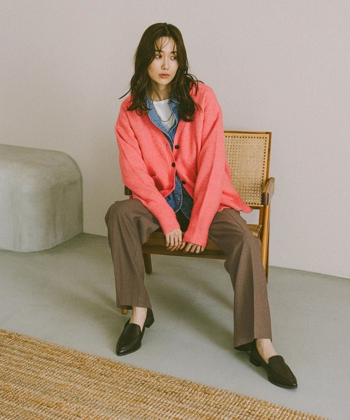 GLOBAL WORK（グローバルワーク）の「あったかスッキリイージーパンツ/580794（その他パンツ・レディース・ネイビー/グレー/チャコールグレー/ブラウン系その他7/ブルー系その他6/ブラック・X-SMALL/X-LARGE/MEDIUM/S-Long/SMALL/L-Long/LARGE/XL-Long/M-Long）」の8枚目の写真