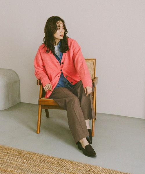 GLOBAL WORK（グローバルワーク）の「あったかスッキリイージーパンツ/580794（その他パンツ・レディース・ネイビー/グレー/チャコールグレー/ブラウン系その他7/ブルー系その他6/ブラック・X-SMALL/X-LARGE/MEDIUM/S-Long/SMALL/L-Long/LARGE/XL-Long/M-Long）」の9枚目の写真