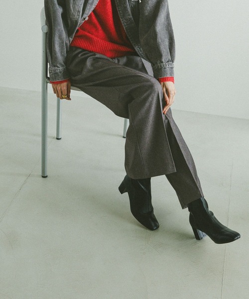 GLOBAL WORK（グローバルワーク）の「あったかスッキリイージーパンツ/580794（その他パンツ・レディース・ネイビー/グレー/チャコールグレー/ブラウン系その他7/ブルー系その他6/ブラック・X-SMALL/X-LARGE/MEDIUM/S-Long/SMALL/L-Long/LARGE/XL-Long/M-Long）」の15枚目の写真