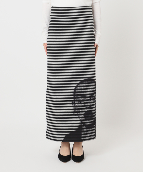 Oriens JOURNAL STANDARD（オリエンス ジャーナルスタンダード）の「《追加2》ボーダープリントスカート（スカート・レディース・ブラック/ブルー系その他・FREE）」の17枚目の写真