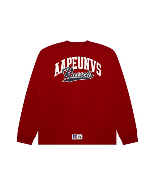 AAPE X RUSSELL ATHLETIC FW25 LONG-SLEEVE TEE | AAPE.JP