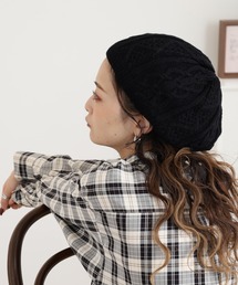 Ruben(ルーベン)のRUBEN CABLE KNIT BERET ケーブルニット(ハンチング/ベレー帽)