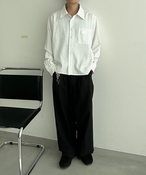 MandO（Auntie Rosa）（エムオー）の「ハート刺繍アクセントアソートシャツ（シャツ/ブラウス・メンズ・ホワイト系その他/ホワイト/ブラック/ブラック系その他・MEDIUM/LARGE）」の14枚目の写真