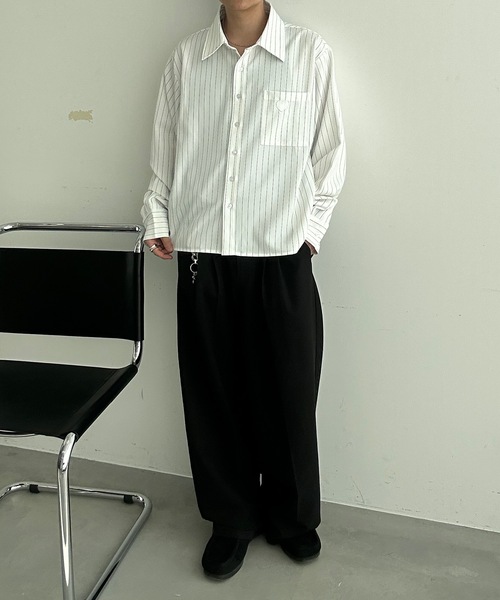 MandO（Auntie Rosa）（エムオー）の「ハート刺繍アクセントアソートシャツ（シャツ/ブラウス・メンズ・ホワイト系その他/ホワイト/ブラック/ブラック系その他・MEDIUM/LARGE）」の18枚目の写真