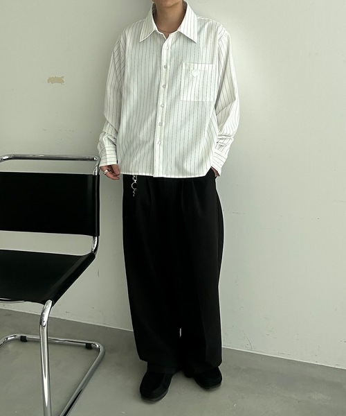 MandO（Auntie Rosa）（エムオー）の「ハート刺繍アクセントアソートシャツ（シャツ/ブラウス・メンズ・ホワイト系その他/ホワイト/ブラック/ブラック系その他・MEDIUM/LARGE）」の19枚目の写真