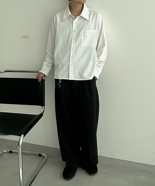 MandO（Auntie Rosa）（エムオー）の「ハート刺繍アクセントアソートシャツ（シャツ/ブラウス・メンズ・ホワイト系その他/ホワイト/ブラック/ブラック系その他・MEDIUM/LARGE）」の22枚目の写真